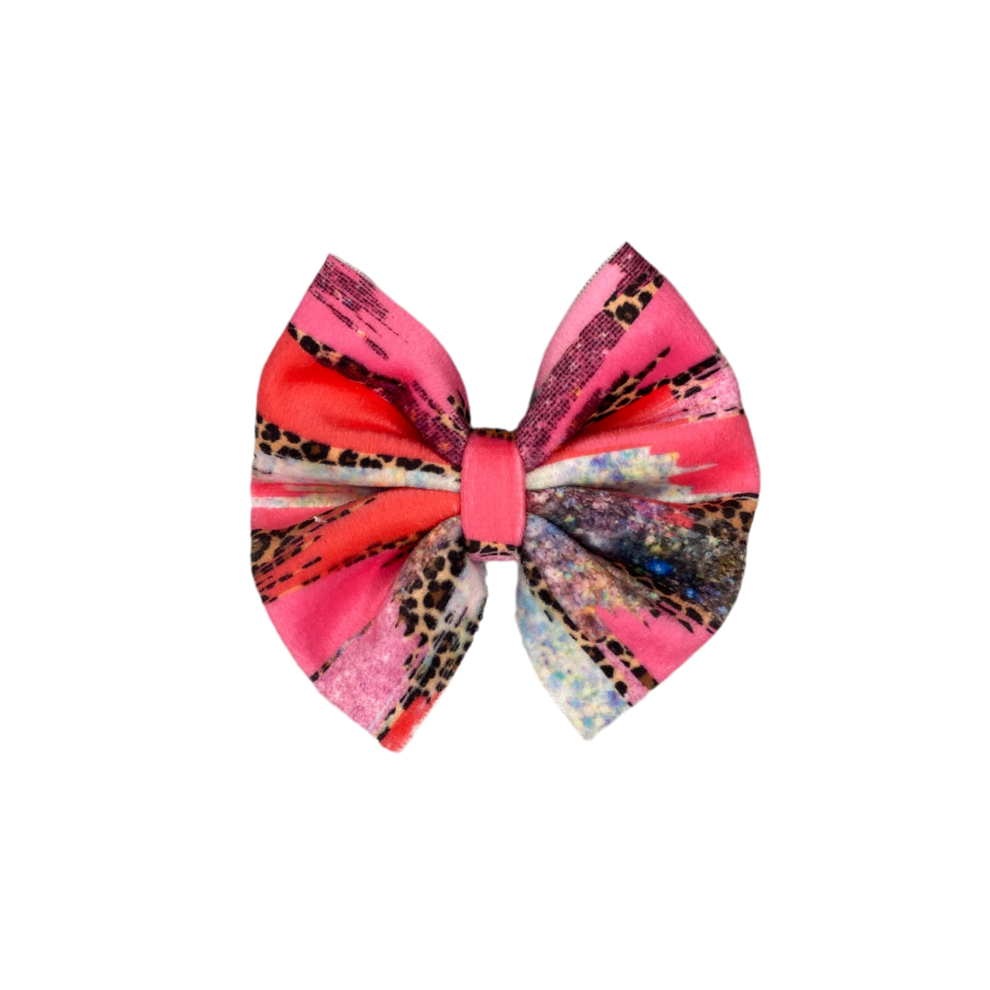 Valentine's Brushstrokes Velvet Mini Bow