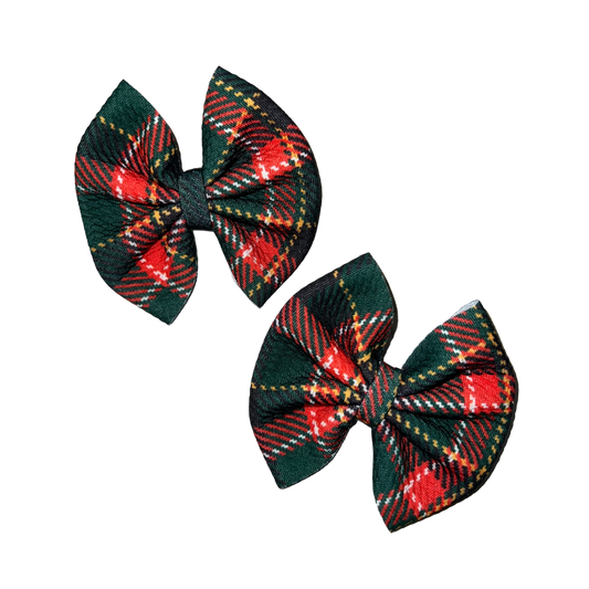 Christmas Plaid Piggies