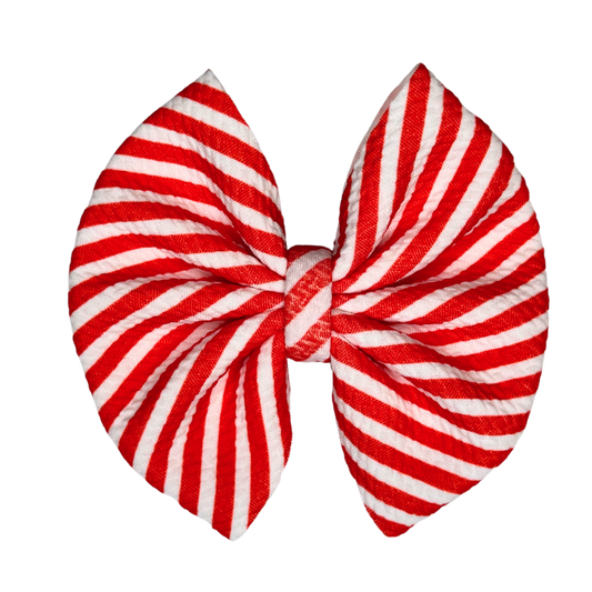 Candy Cane Stripes Bow