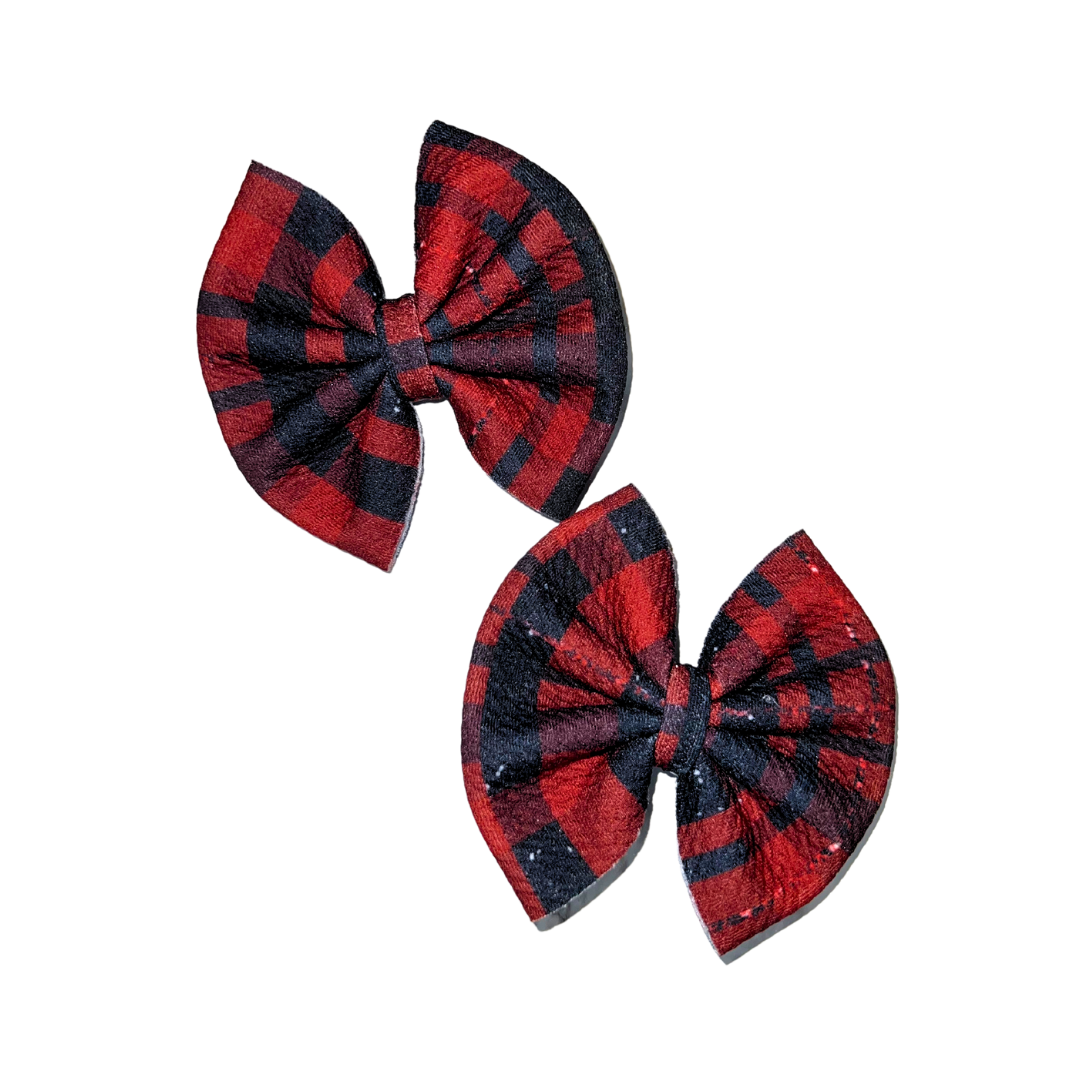 Red Plaid Piggies
