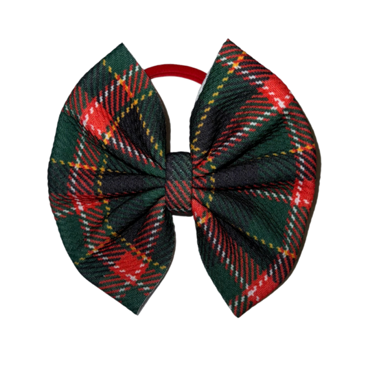 Christmas Plaid Bow
