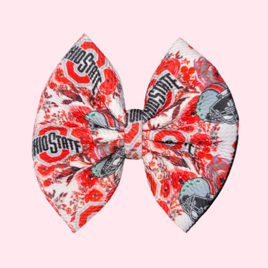 Floral Ohio Bow