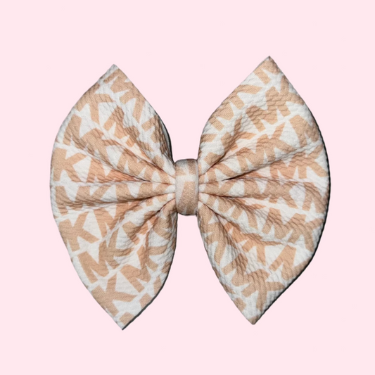 Tan Design Bow