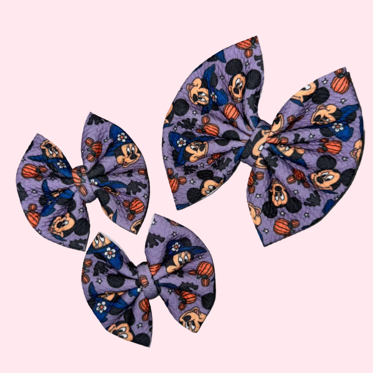 Halloween Mouse Park Bow