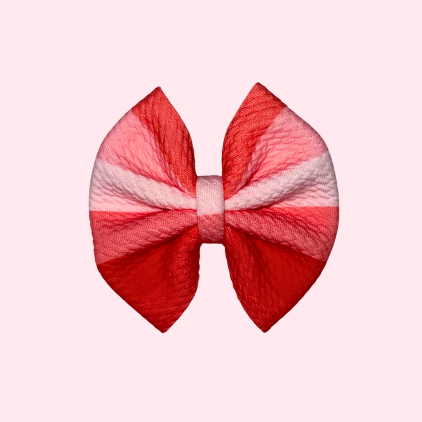 Valentine Stripes Bow