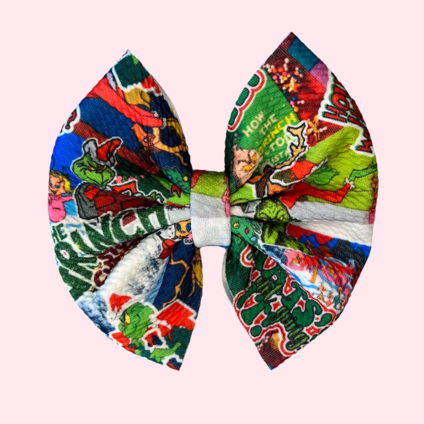 Retro Grinch Bow