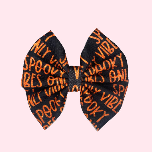 Spooky Vibes Only Bow
