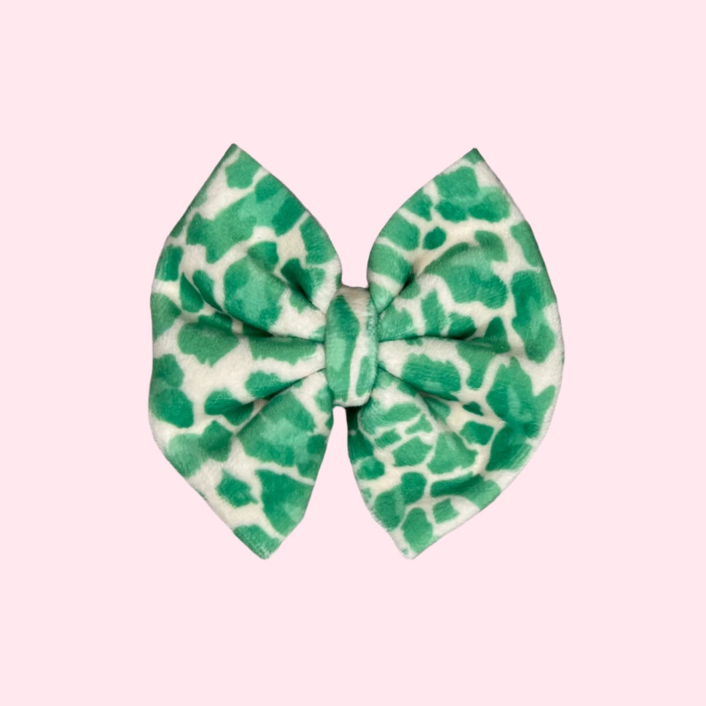 Irish Leopard Velvet Bow