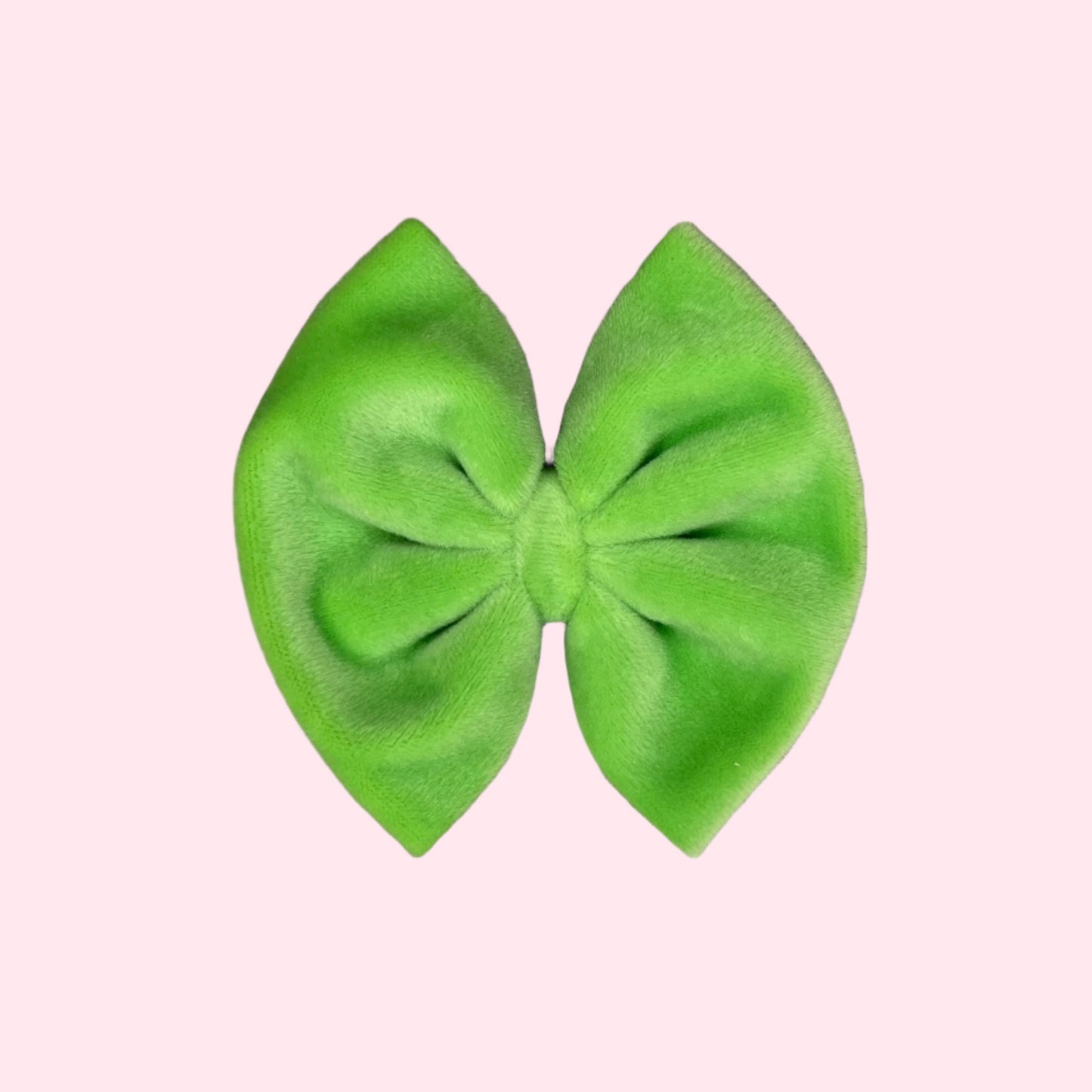 Velvet Lime Green Bow