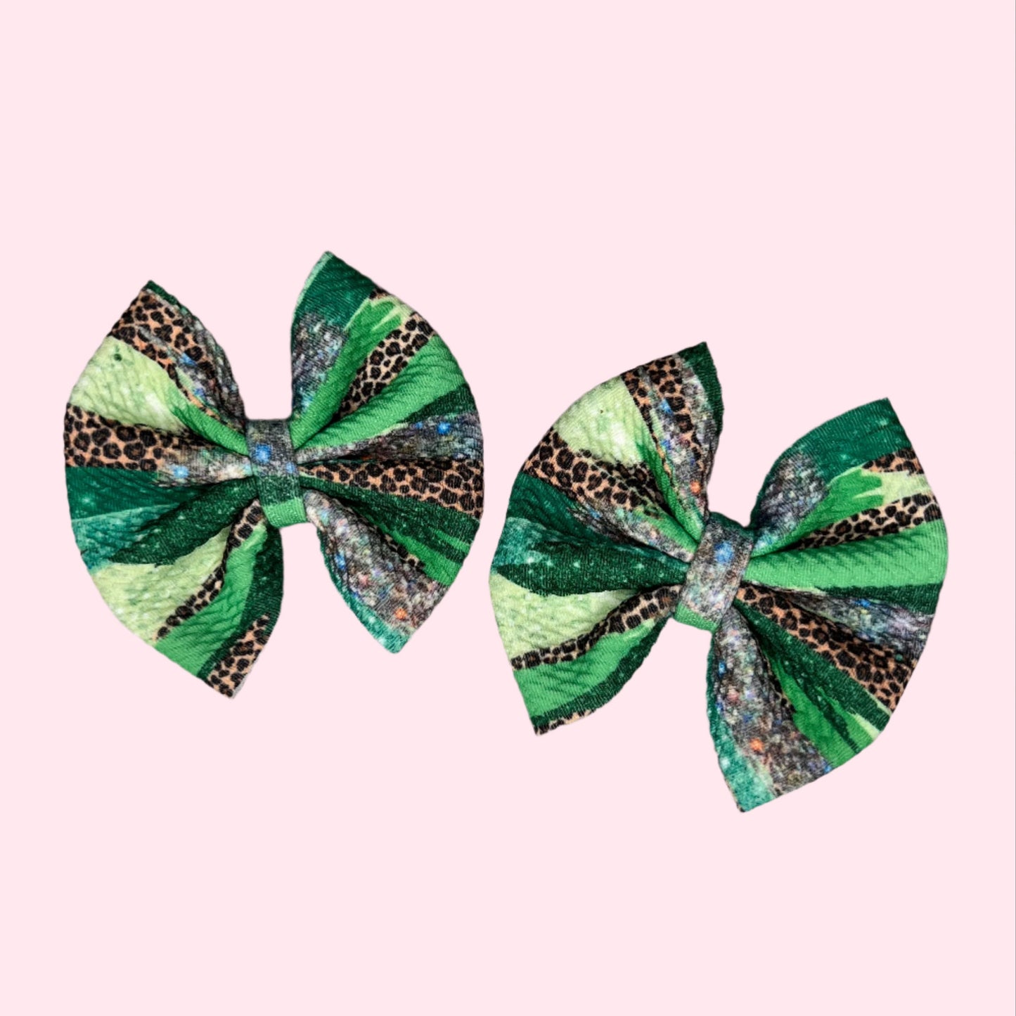 St. Patrick's Day Brushstrokes Bow