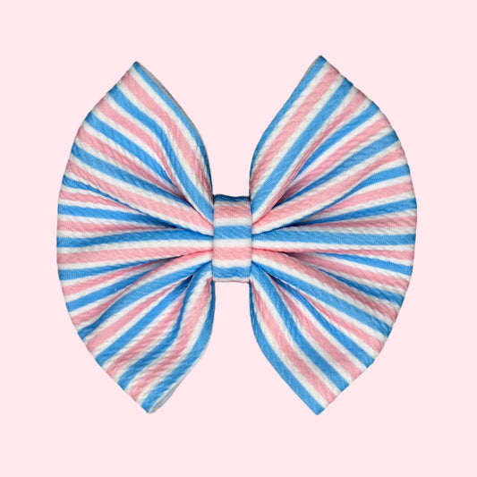 Hospital Stripes Bow