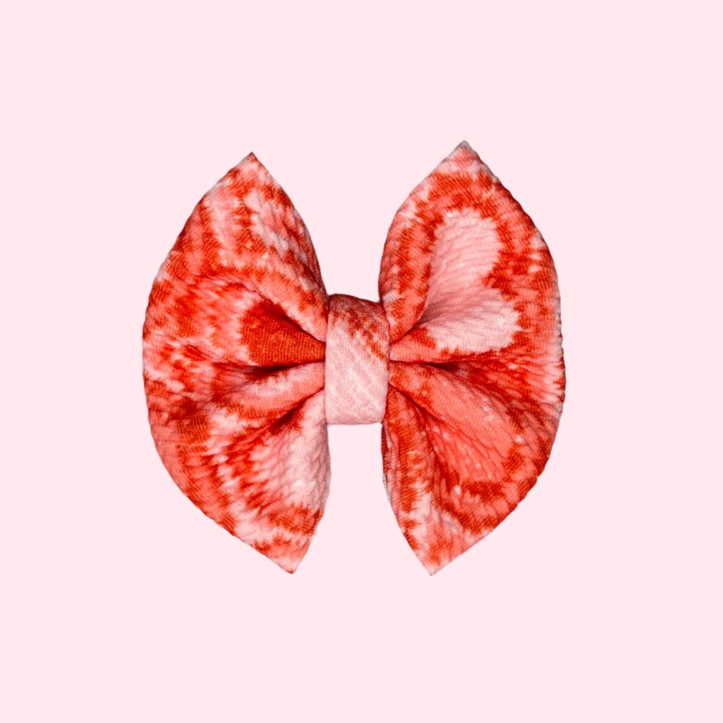 Tie-Dye Valentine Bow
