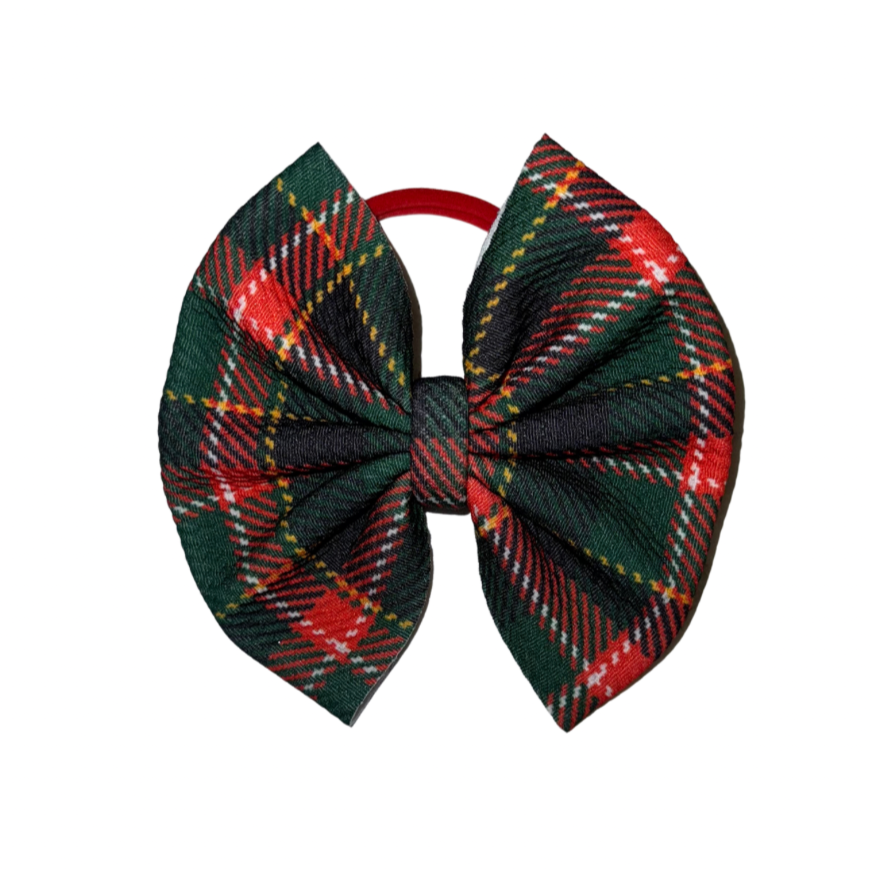 Christmas Plaid Bow