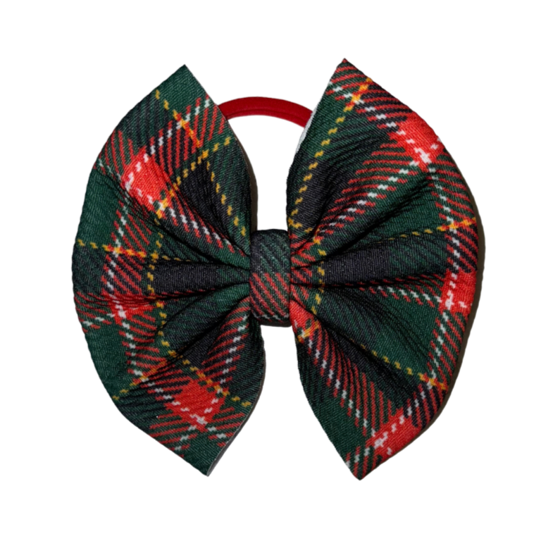 Christmas Plaid Bow