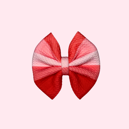 Valentine Stripes Bow