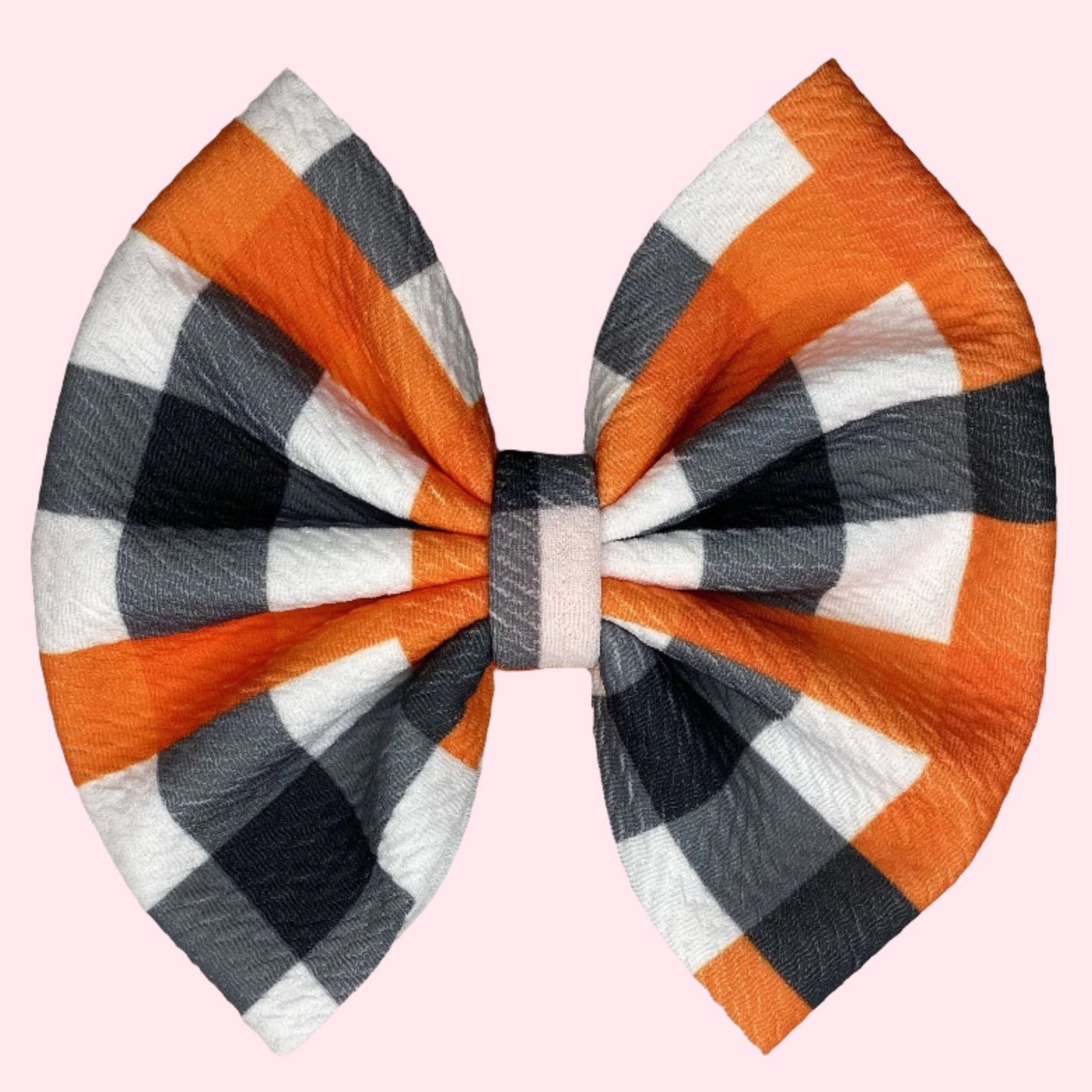 Halloween Gingham Bow