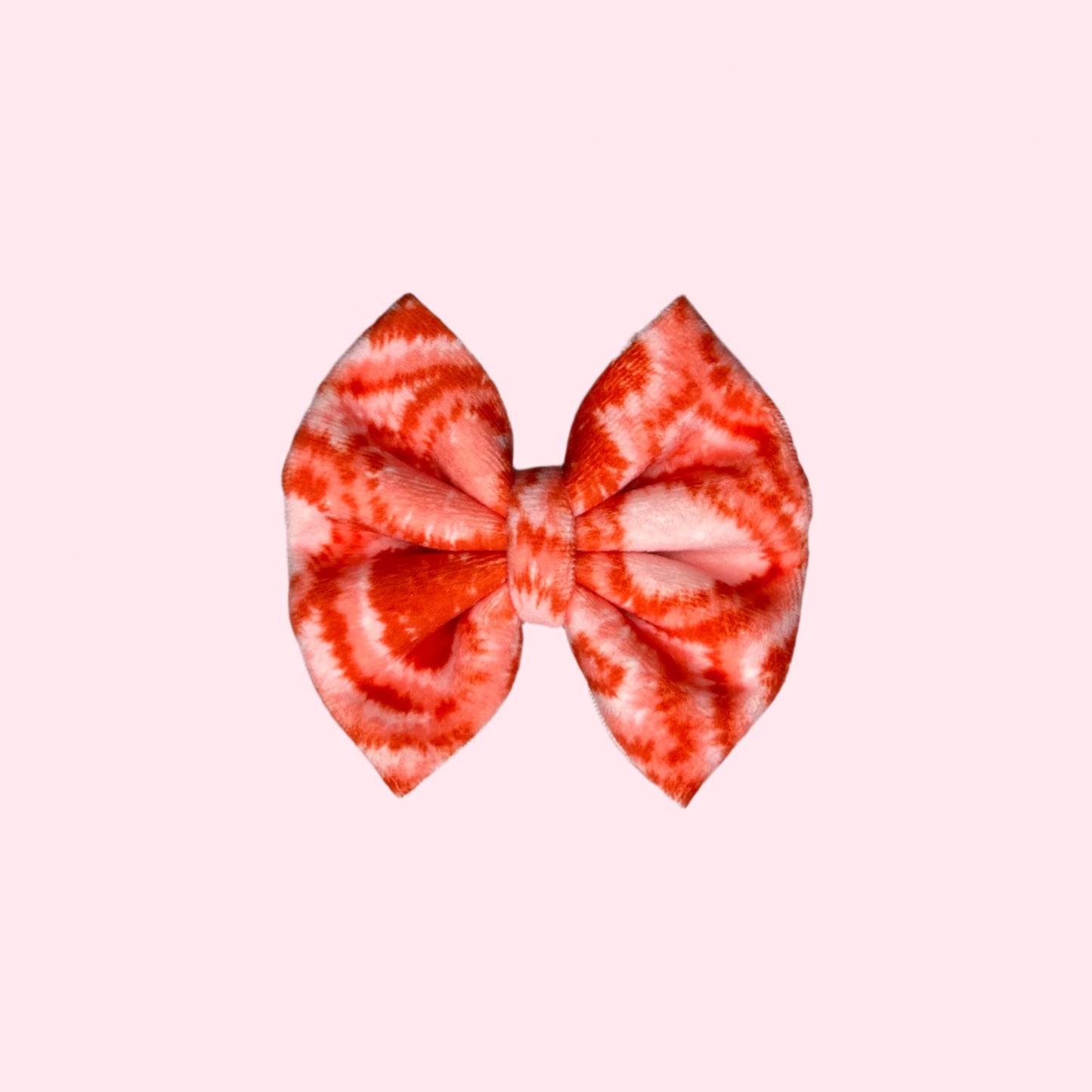 Velvet Tie-Dye Valentine Bow