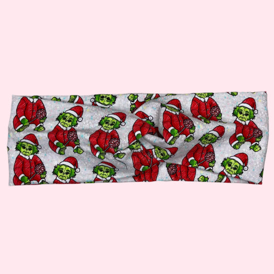 Baby Grinch (white) Twist Wrap